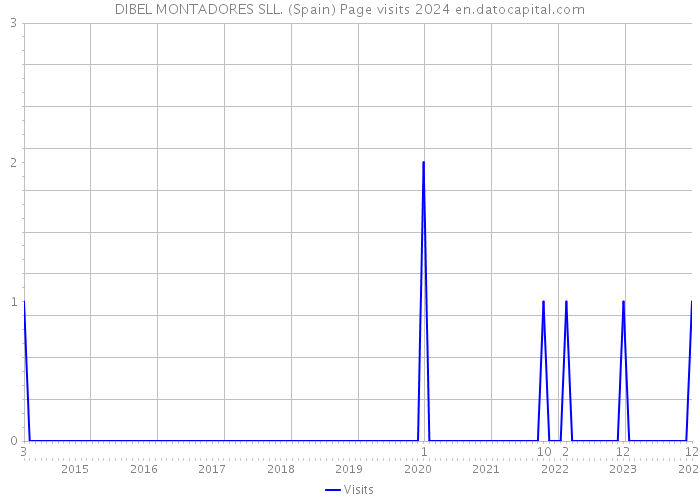 DIBEL MONTADORES SLL. (Spain) Page visits 2024 