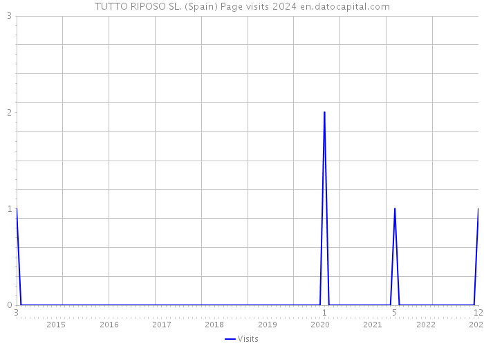 TUTTO RIPOSO SL. (Spain) Page visits 2024 