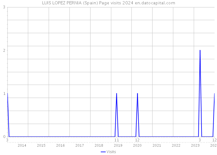 LUIS LOPEZ PERNIA (Spain) Page visits 2024 