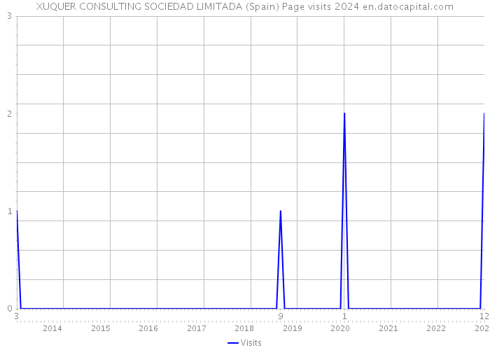 XUQUER CONSULTING SOCIEDAD LIMITADA (Spain) Page visits 2024 