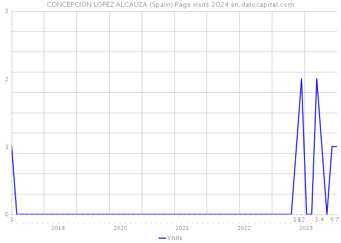 CONCEPCION LOPEZ ALCAUZA (Spain) Page visits 2024 