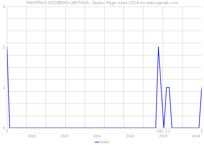 DIANTHUS SOCIEDAD LIMITADA. (Spain) Page visits 2024 