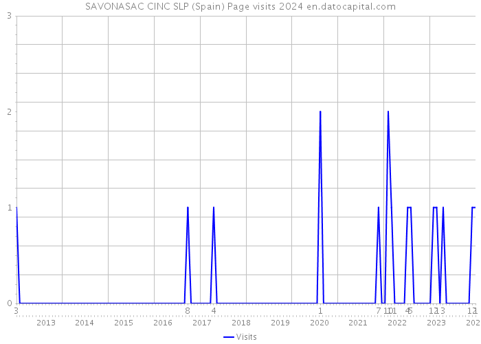 SAVONASAC CINC SLP (Spain) Page visits 2024 