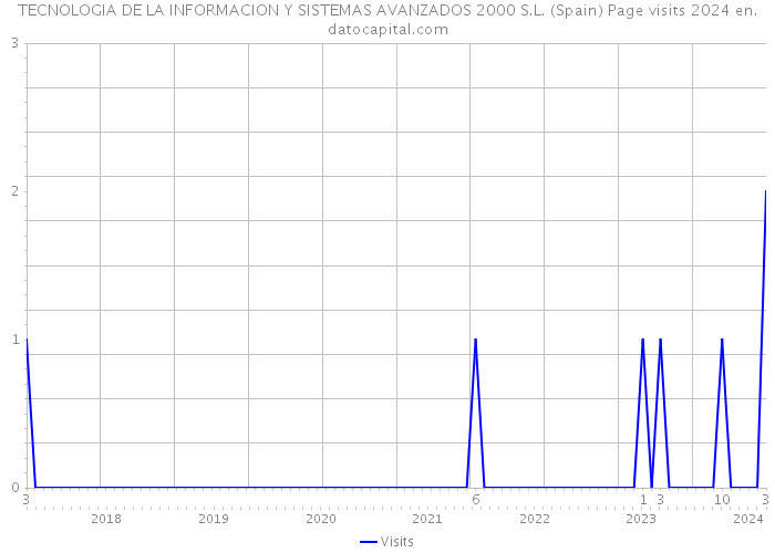 TECNOLOGIA DE LA INFORMACION Y SISTEMAS AVANZADOS 2000 S.L. (Spain) Page visits 2024 