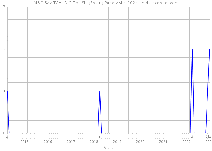 M&C SAATCHI DIGITAL SL. (Spain) Page visits 2024 