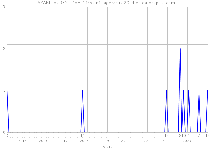 LAYANI LAURENT DAVID (Spain) Page visits 2024 