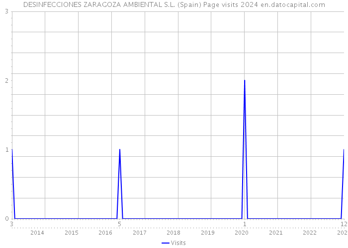 DESINFECCIONES ZARAGOZA AMBIENTAL S.L. (Spain) Page visits 2024 