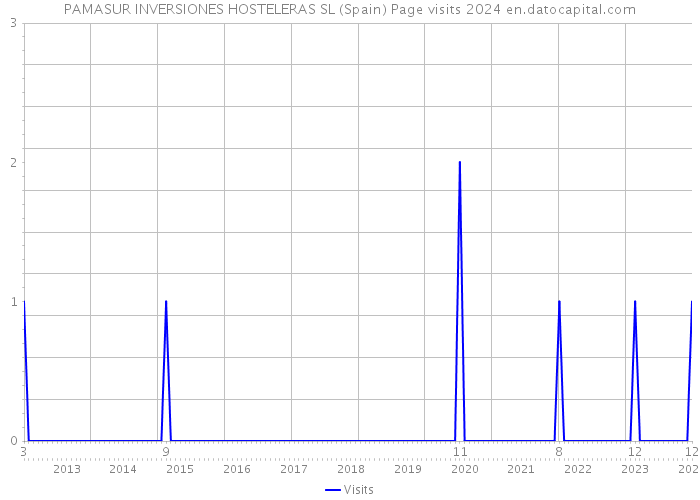 PAMASUR INVERSIONES HOSTELERAS SL (Spain) Page visits 2024 