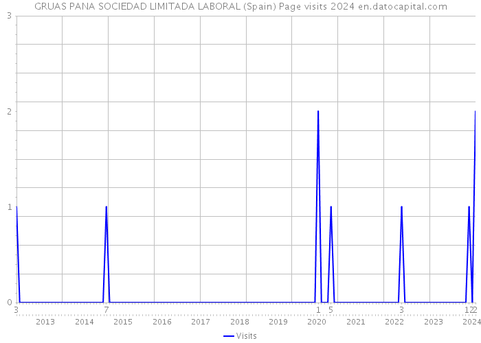 GRUAS PANA SOCIEDAD LIMITADA LABORAL (Spain) Page visits 2024 