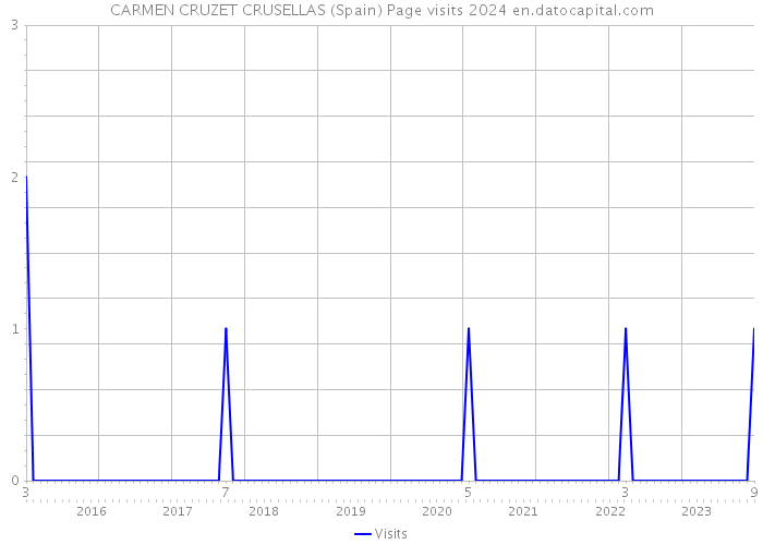 CARMEN CRUZET CRUSELLAS (Spain) Page visits 2024 