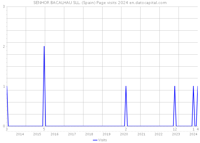 SENHOR BACALHAU SLL. (Spain) Page visits 2024 