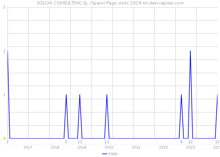 SOLGIA CONSULTING SL. (Spain) Page visits 2024 