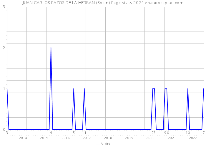 JUAN CARLOS PAZOS DE LA HERRAN (Spain) Page visits 2024 