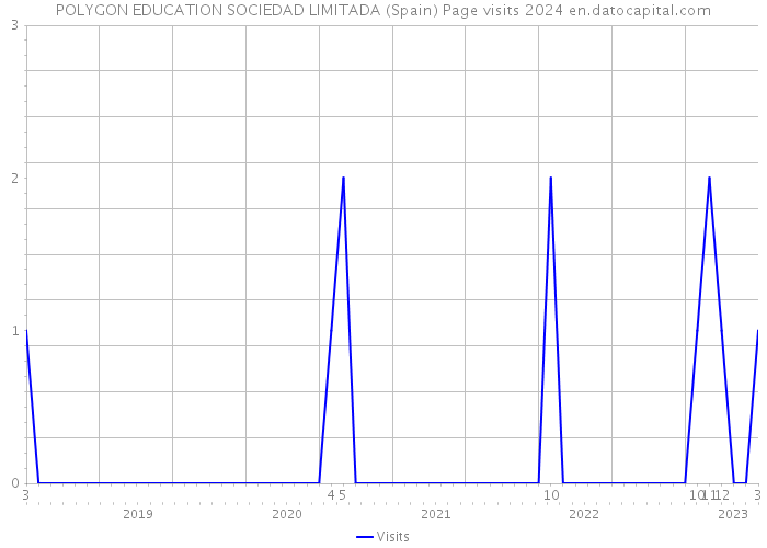 POLYGON EDUCATION SOCIEDAD LIMITADA (Spain) Page visits 2024 