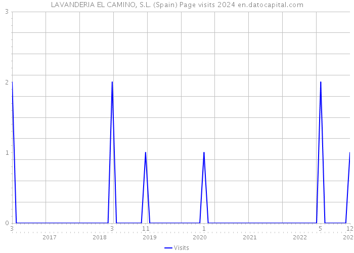 LAVANDERIA EL CAMINO, S.L. (Spain) Page visits 2024 