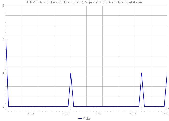 BHNV SPAIN VILLARROEL SL (Spain) Page visits 2024 