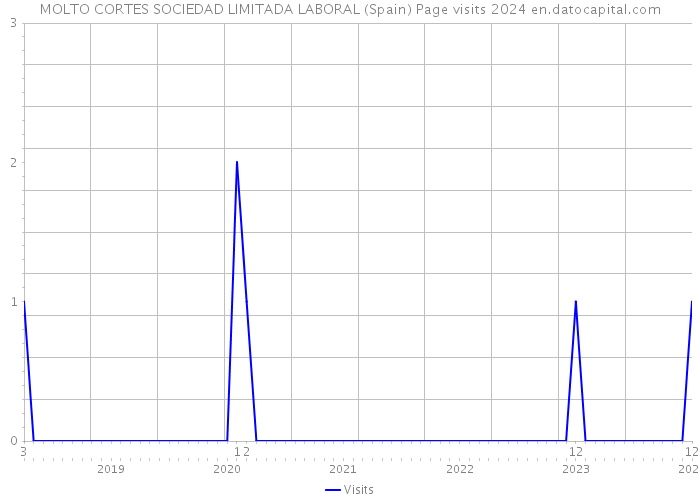 MOLTO CORTES SOCIEDAD LIMITADA LABORAL (Spain) Page visits 2024 