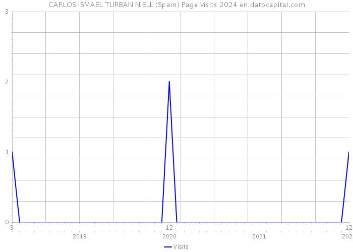 CARLOS ISMAEL TURBAN NIELL (Spain) Page visits 2024 
