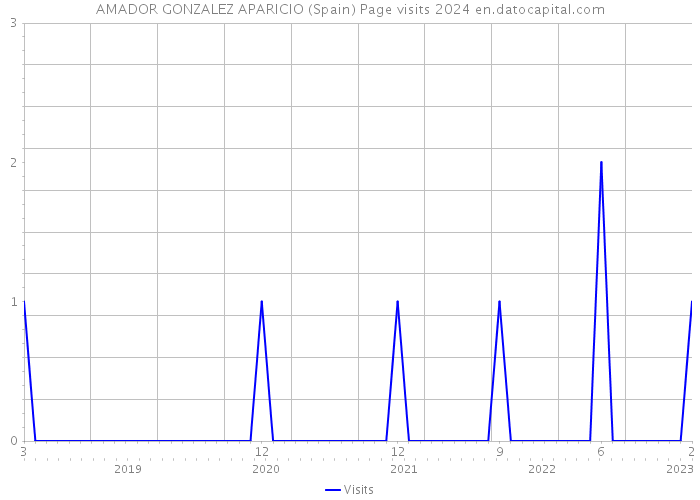 AMADOR GONZALEZ APARICIO (Spain) Page visits 2024 