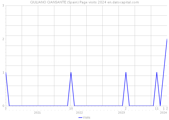 GIULIANO GIANSANTE (Spain) Page visits 2024 
