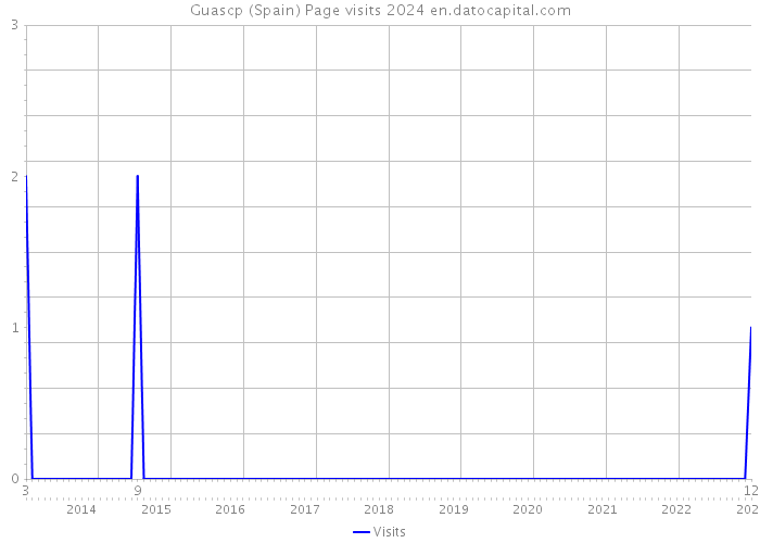 Guascp (Spain) Page visits 2024 