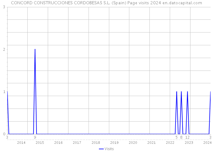 CONCORD CONSTRUCCIONES CORDOBESAS S.L. (Spain) Page visits 2024 