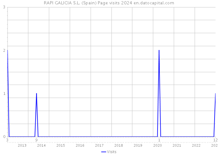 RAPI GALICIA S.L. (Spain) Page visits 2024 