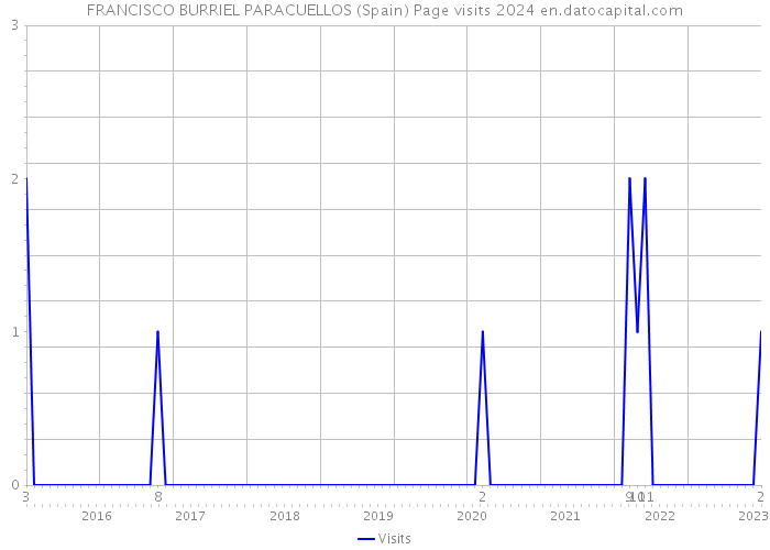 FRANCISCO BURRIEL PARACUELLOS (Spain) Page visits 2024 