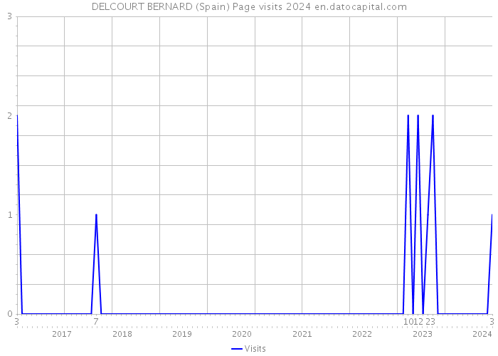 DELCOURT BERNARD (Spain) Page visits 2024 