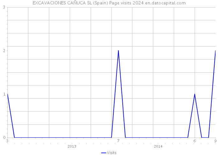 EXCAVACIONES CAÑUCA SL (Spain) Page visits 2024 