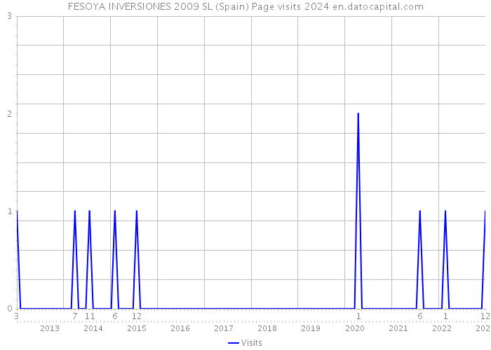 FESOYA INVERSIONES 2009 SL (Spain) Page visits 2024 
