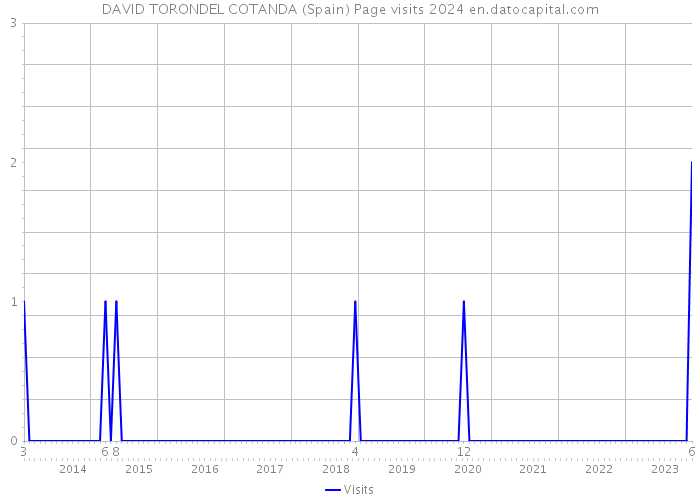 DAVID TORONDEL COTANDA (Spain) Page visits 2024 
