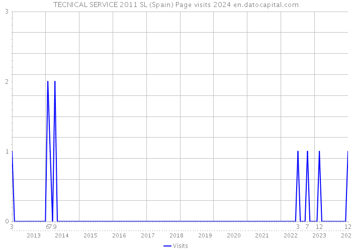 TECNICAL SERVICE 2011 SL (Spain) Page visits 2024 