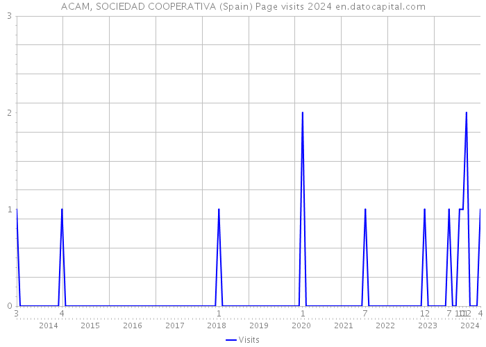ACAM, SOCIEDAD COOPERATIVA (Spain) Page visits 2024 