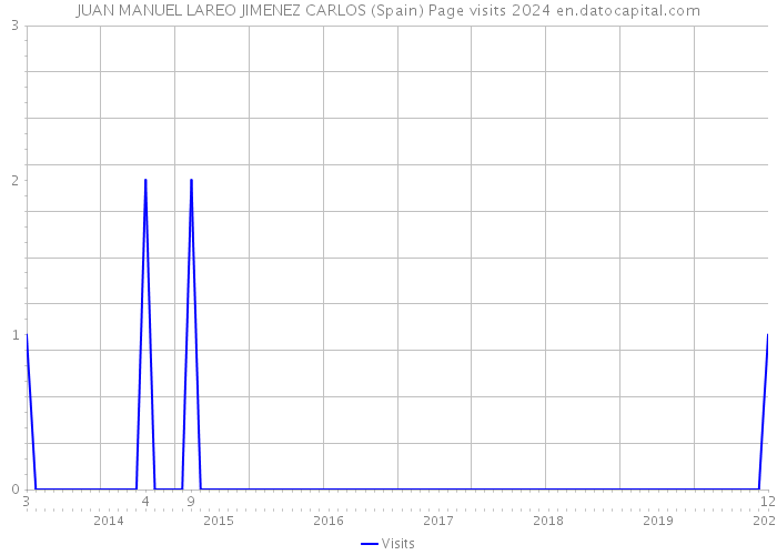 JUAN MANUEL LAREO JIMENEZ CARLOS (Spain) Page visits 2024 
