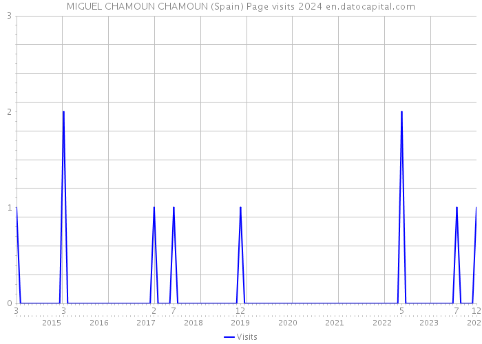 MIGUEL CHAMOUN CHAMOUN (Spain) Page visits 2024 
