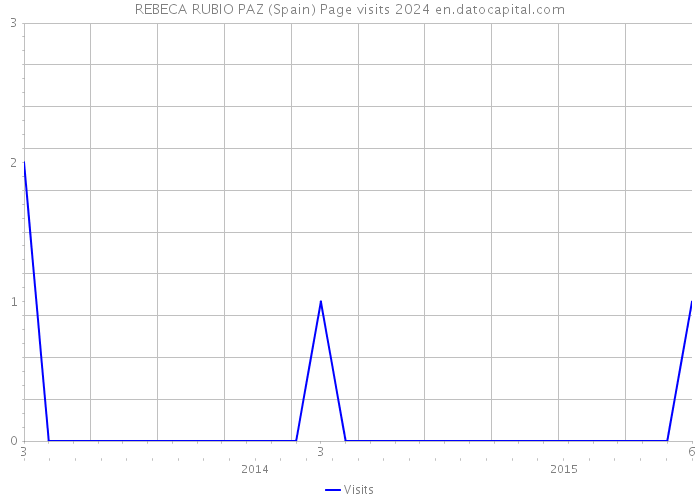 REBECA RUBIO PAZ (Spain) Page visits 2024 