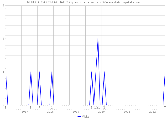 REBECA CAYON AGUADO (Spain) Page visits 2024 