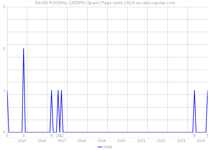 DAVID PUIGMAL CRESPO (Spain) Page visits 2024 