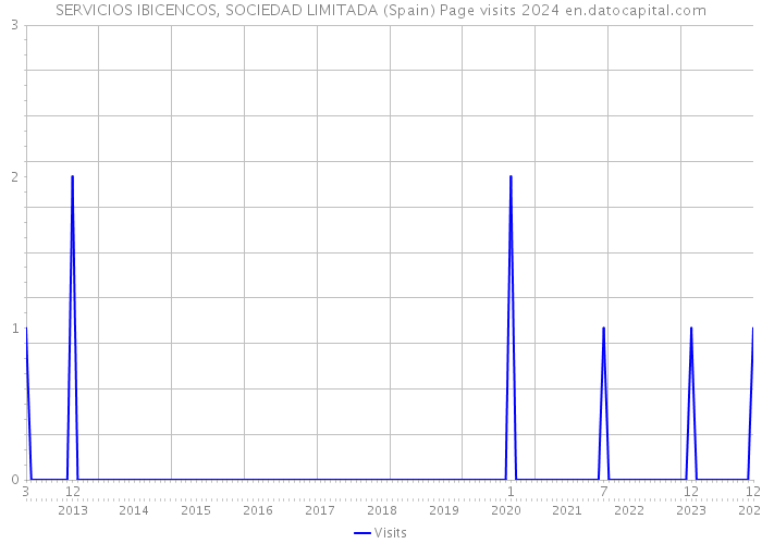 SERVICIOS IBICENCOS, SOCIEDAD LIMITADA (Spain) Page visits 2024 