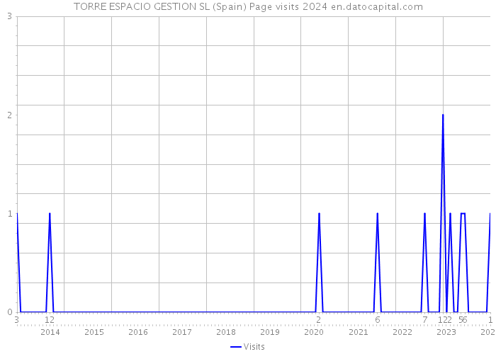 TORRE ESPACIO GESTION SL (Spain) Page visits 2024 