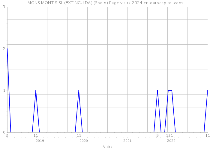 MONS MONTIS SL (EXTINGUIDA) (Spain) Page visits 2024 