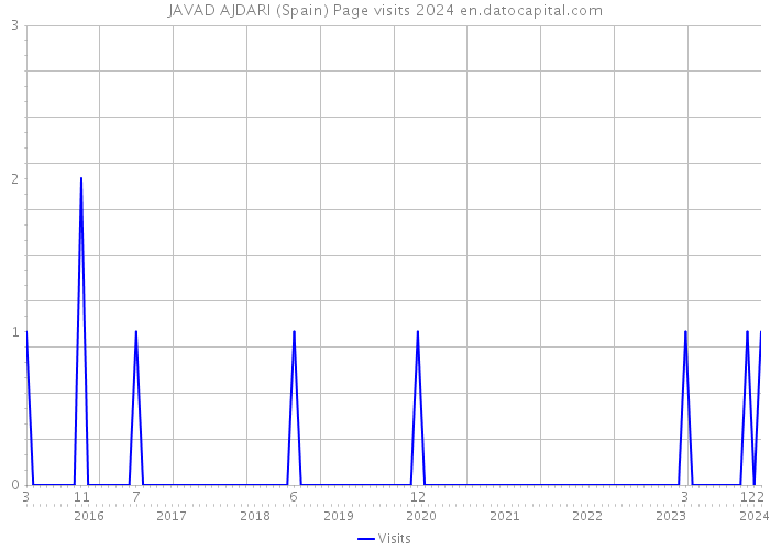 JAVAD AJDARI (Spain) Page visits 2024 