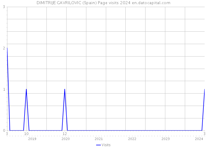 DIMITRIJE GAVRILOVIC (Spain) Page visits 2024 
