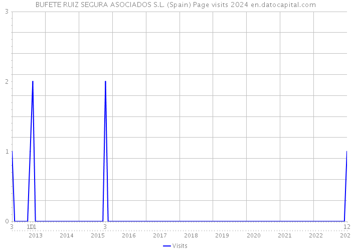 BUFETE RUIZ SEGURA ASOCIADOS S.L. (Spain) Page visits 2024 