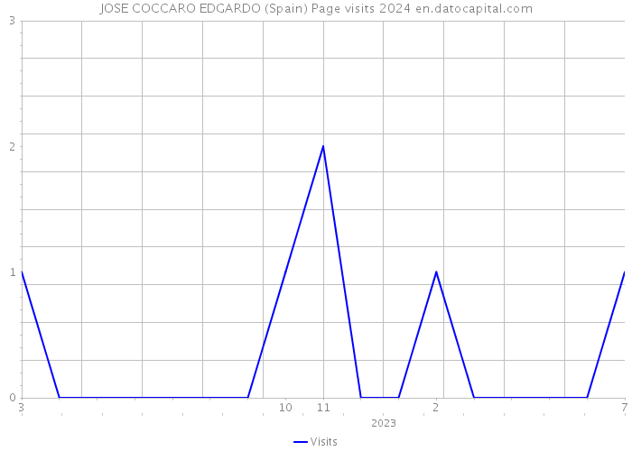 JOSE COCCARO EDGARDO (Spain) Page visits 2024 