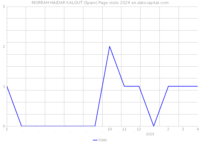 MORRAH HAIDAR KALOUT (Spain) Page visits 2024 