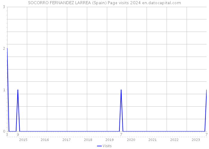 SOCORRO FERNANDEZ LARREA (Spain) Page visits 2024 