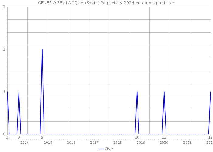 GENESIO BEVILACQUA (Spain) Page visits 2024 