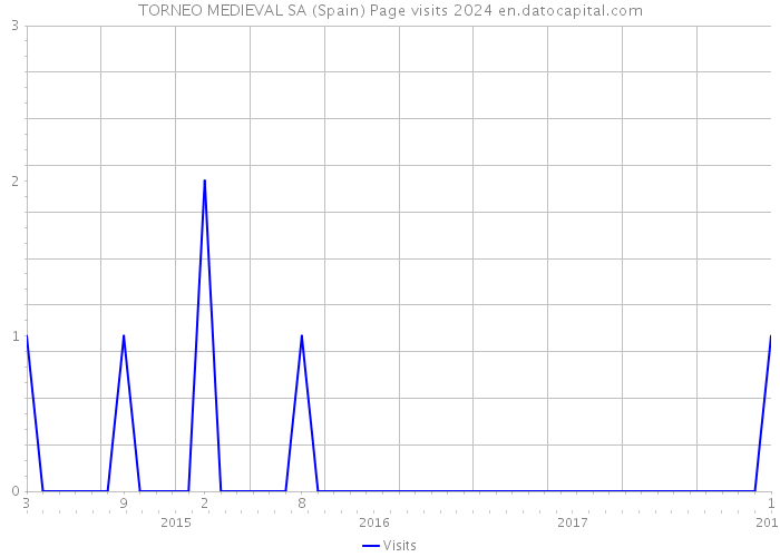 TORNEO MEDIEVAL SA (Spain) Page visits 2024 